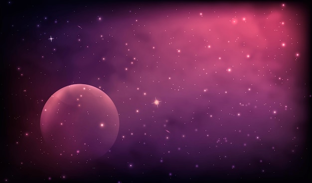 Vector realistic galaxy background