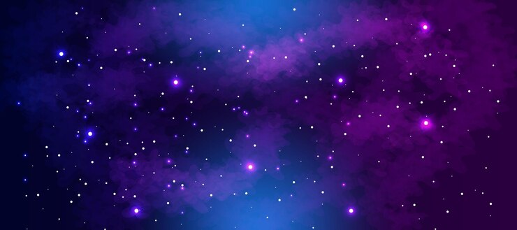 Vector realistic galaxy background