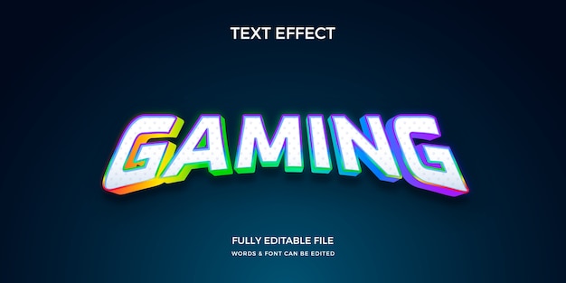 Realistic gamer text effect