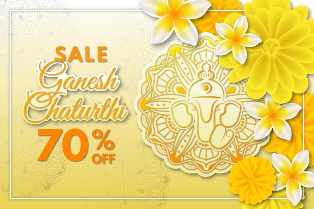 Vector realistic ganesh chaturthi sales