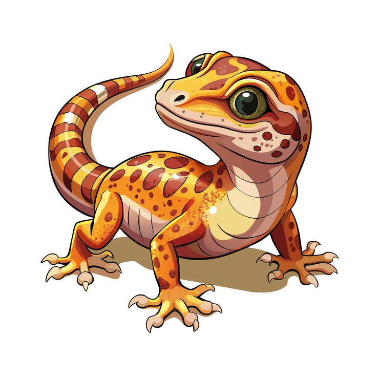 Premium Vector | Realistic Gecko Drawing on Clean White