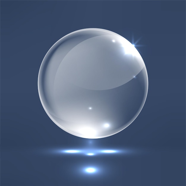 Realistic glass sphere