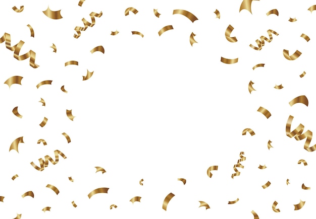 Realistic golden confetti backgroundx9