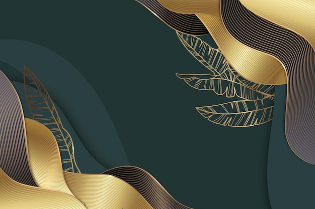 Vector realistic golden luxury background