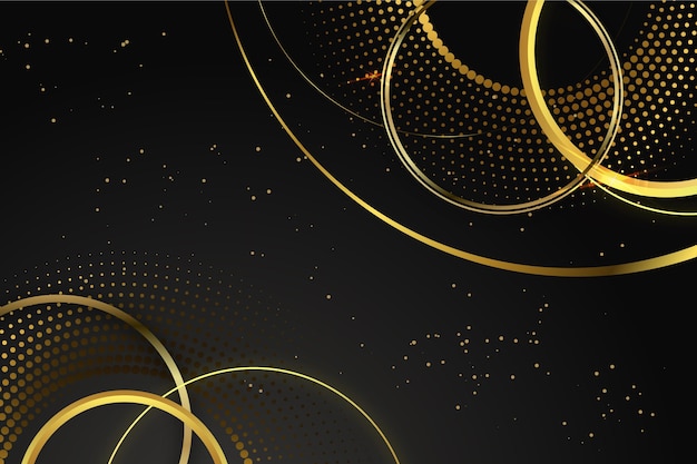 Vector realistic golden luxury background