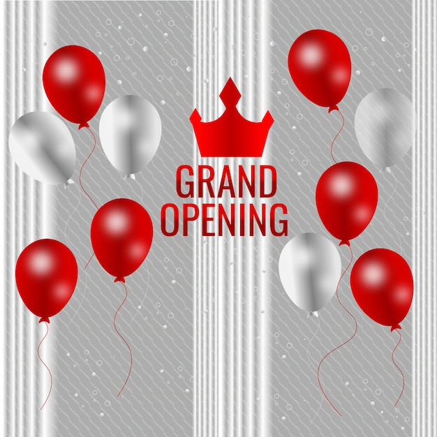 Vector realistic grand opening ceremony background