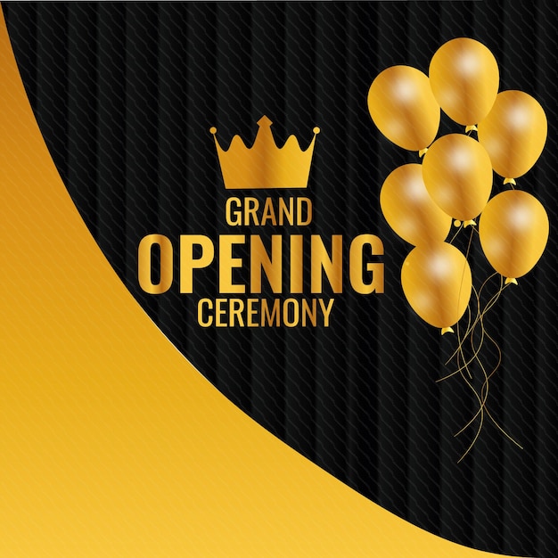 Vector realistic grand opening ceremony background