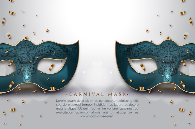 Vector realistic grey and blue carnival background vector