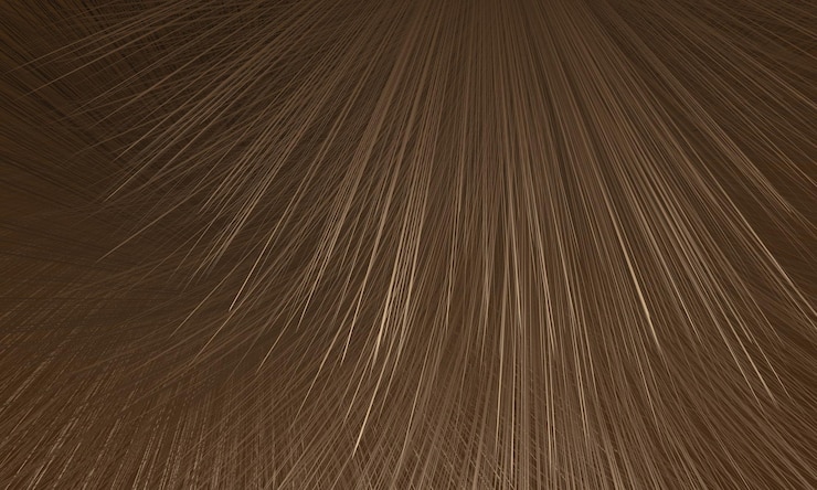 Vector realistic hair vector abstract background brown highlights fluffy hair abstract texture shaggy blonde hair highlights concept vector illustration