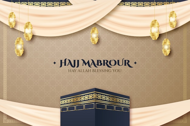 Vector realistic hajj background