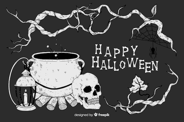 Vector realistic halloween background