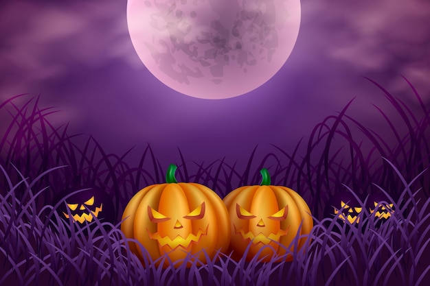 Vector realistic halloween background