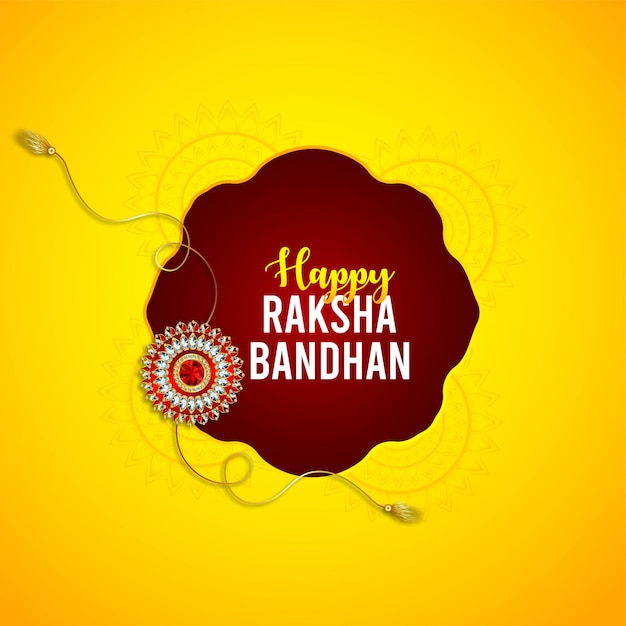 realistic happy raksha bandhan celebration background