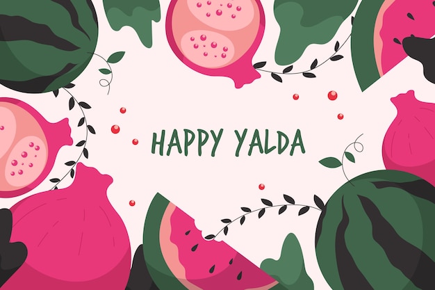 Anguria e frutta yalda felici realistiche