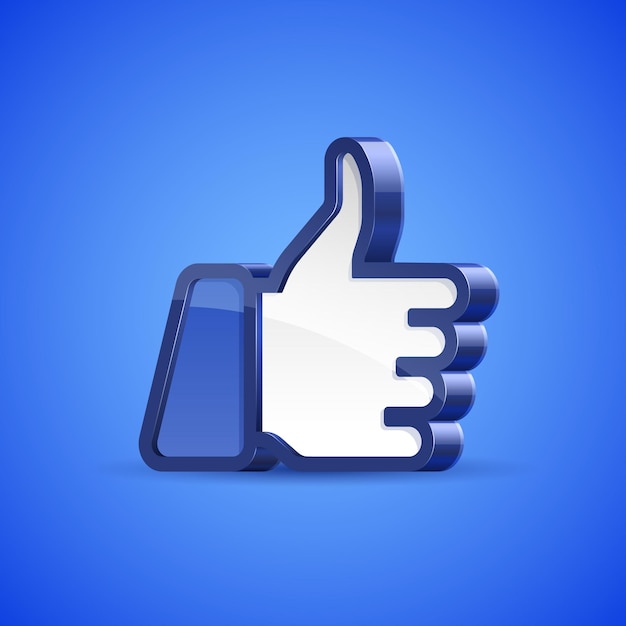 Realistic high detailed vector illustration of thumb up concept