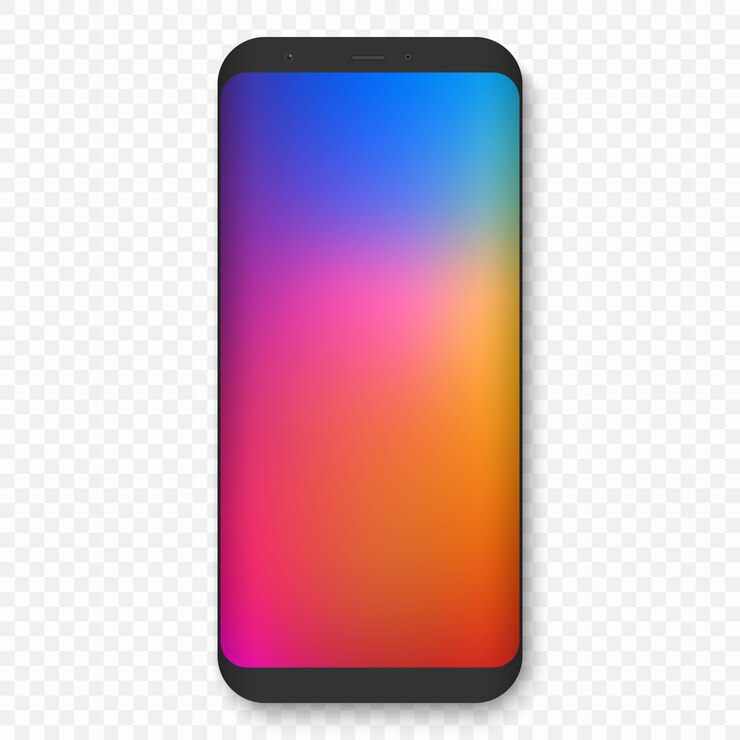 Vector realistic high quality phone concept with camera.