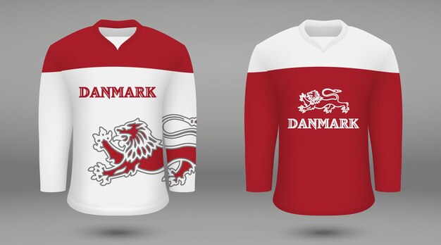 Realistic hockey kit team