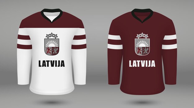 Realistic hockey kit team