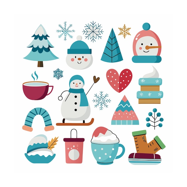 Vector realistic holiday and seasonal icons set