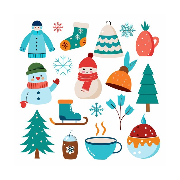 Vector realistic holiday and seasonal icons set