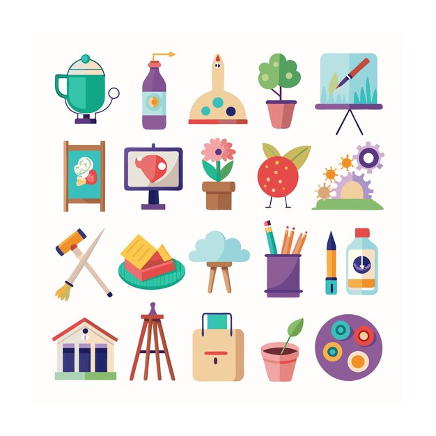 Vector realistic holiday and seasonal icons set