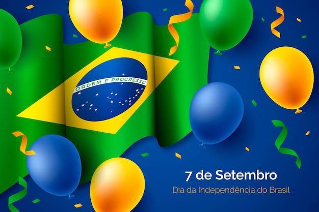 Realistic illustration for 7 de setembro celebration