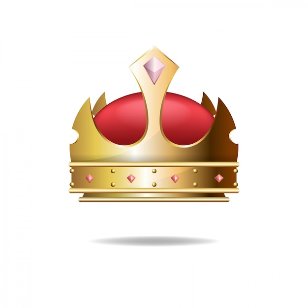 Realistic illustration of gold crown