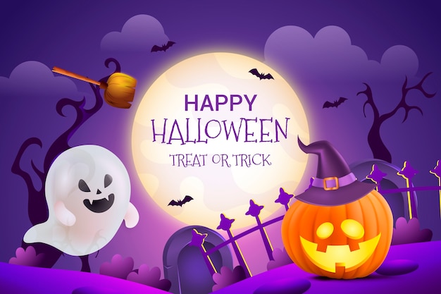 Illustrazione realistica per la celebrazione di halloween