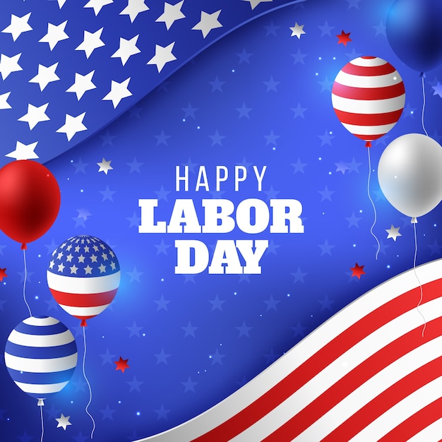 Vector realistic illustration for labor day celebration