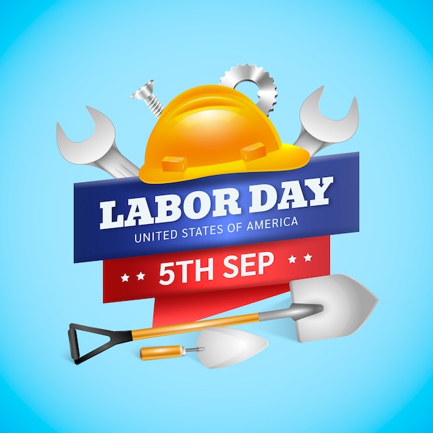 realistic illustration for labor day celebration