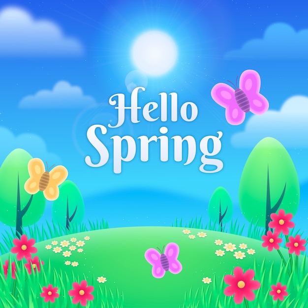 Vector realistic illustration for spring celebration