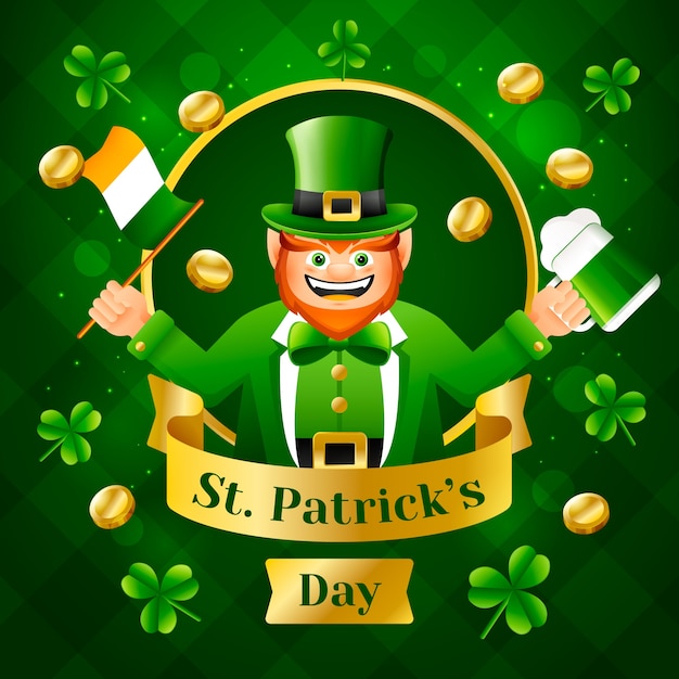 Vector realistic illustration for st patrick's day celebration