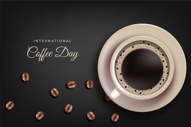 Realistic international day of coffee