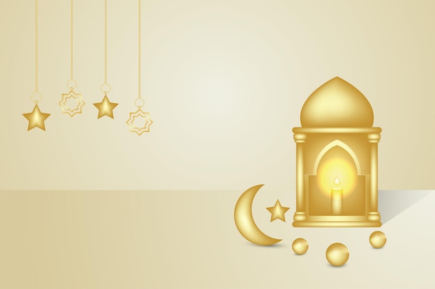 Realistic Islamic Background Design Illustration