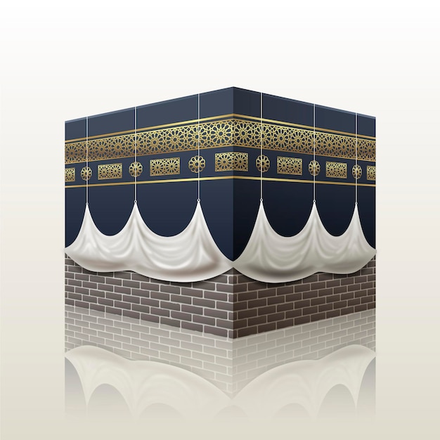 Vector realistic islamic pilgrimage concept