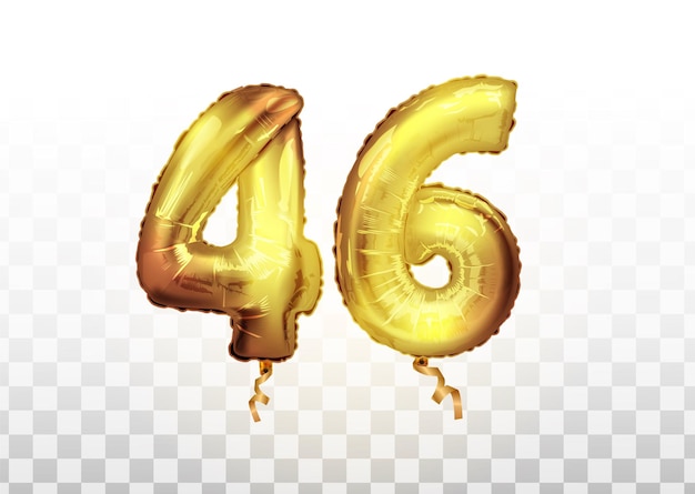 Realistic isolated golden balloon number