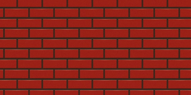 Fondo rosso isolato realistico del muro di mattoni per la decorazione del modello e del layout