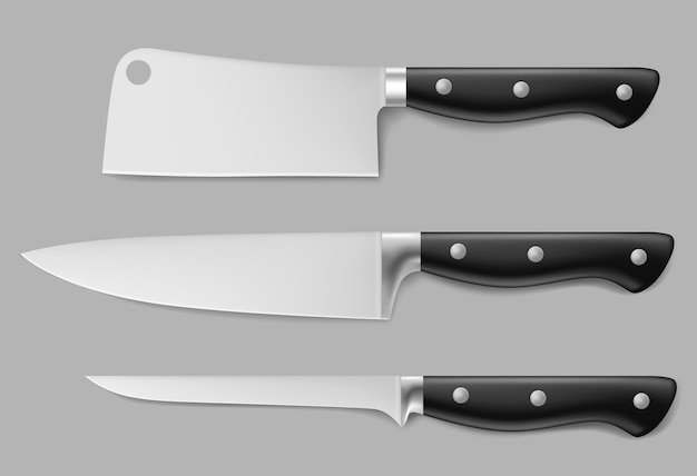 Realistic knife collection