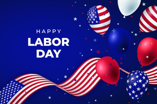 Realistic labor day background