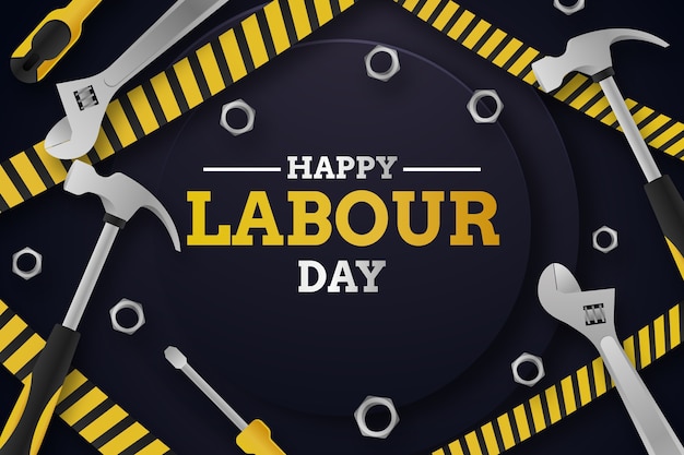 Vector realistic labour day background