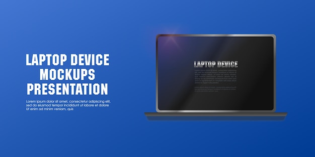ベクトル 空白の黒い画面を備えたリアルなラップトップwebおよびモバイルアプリケーション用のラップトップ分離テンプレートラップトッププレゼンテーション等角3d投影でのラップトップの上面図