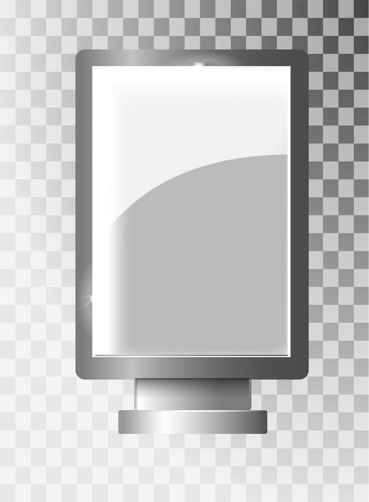 Vector realistic   light box template