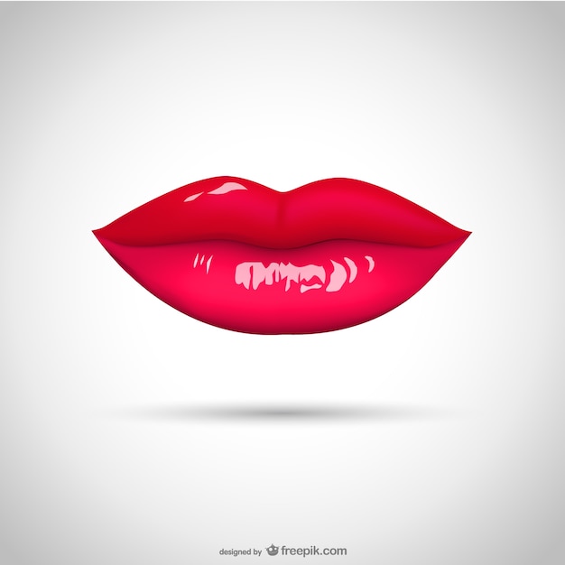 Vector realistic lips