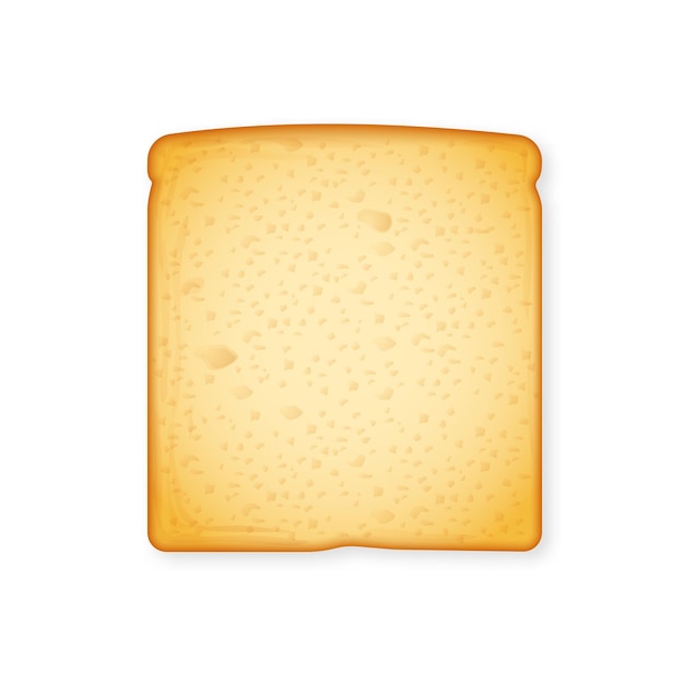 Vector realistic loaf of bread template
