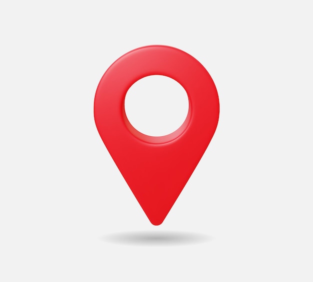 Vector realistic location map pin gps pointer markers vector illustration for destination. 3d style.