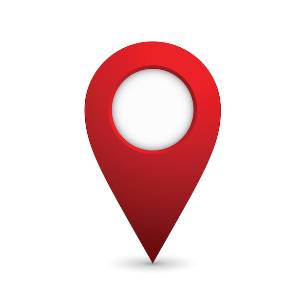 Реалистичная карта местоположения пин GPS указатель маркеры вектор