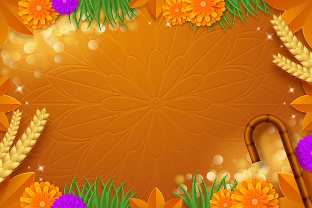 Realistic lohri background