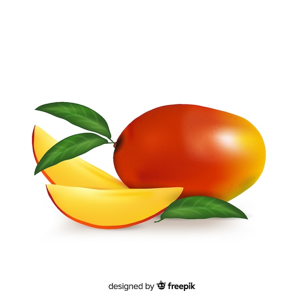 Realistic mango background