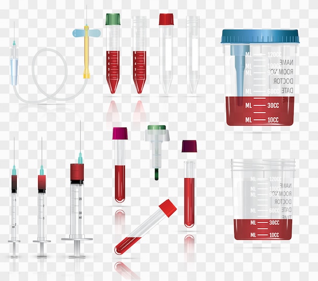 Vector realistic medical supplies.