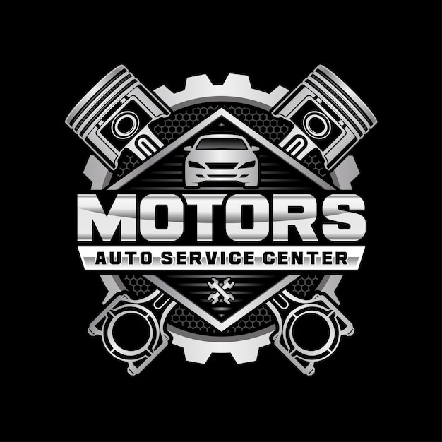 Auto center, garage service and repair logo,Vector Template Stock Vector  Image & Art - Alamy